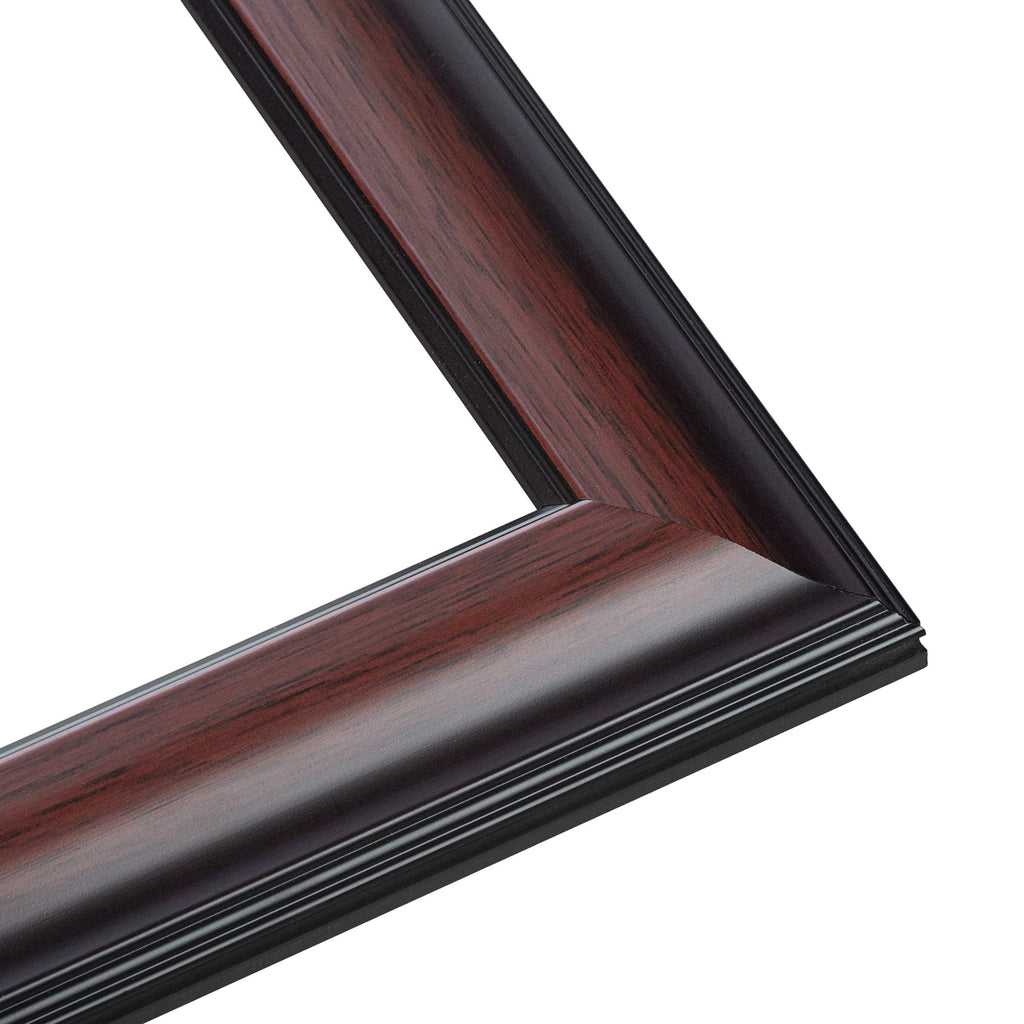 40x28 Bronze Brown Real Wood Picture Frame Width 1.25 inches | Interior Frame Depth 0.75 inches |