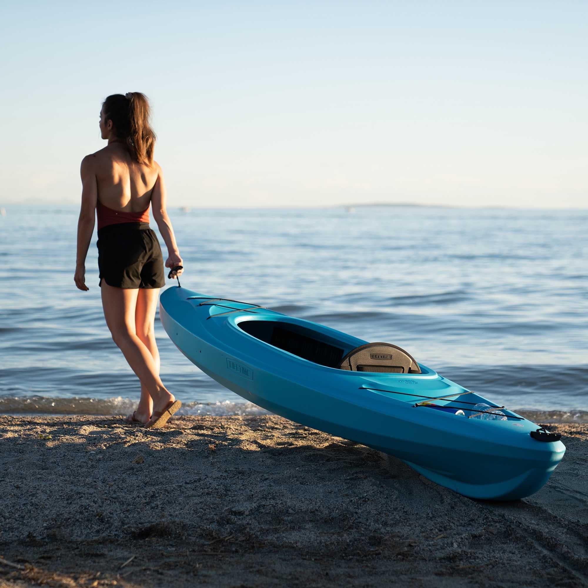 Lifetime Charger 10 ft Sit-Inside Kayak with Paddle, Seaside Dualtone (91349)