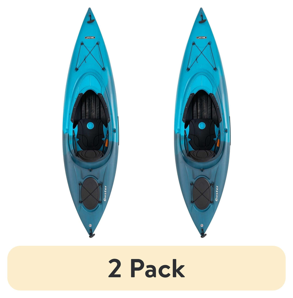 Lifetime Guster 10 ft Sit-Inside Kayak with Paddle, Emerald Fusion (91354)