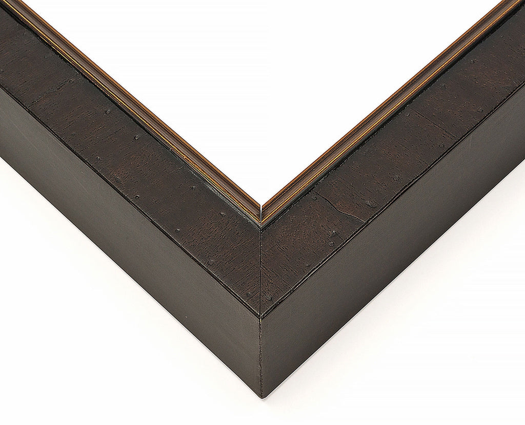 40x28 Bronze Brown Real Wood Picture Frame Width 1.25 inches | Interior Frame Depth 0.75 inches |