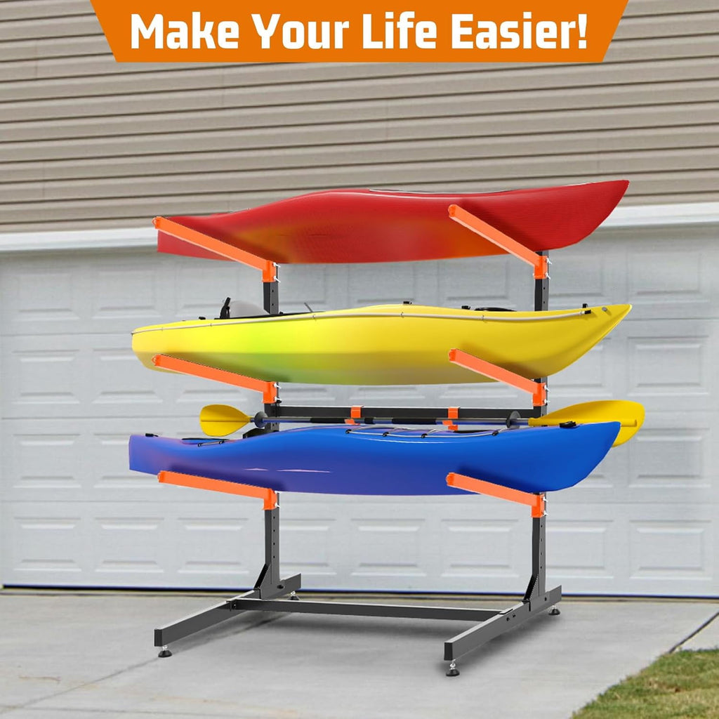 UOKRR Freestanding Kayak Storage Rack Heavy-Duty Canoe Stand
