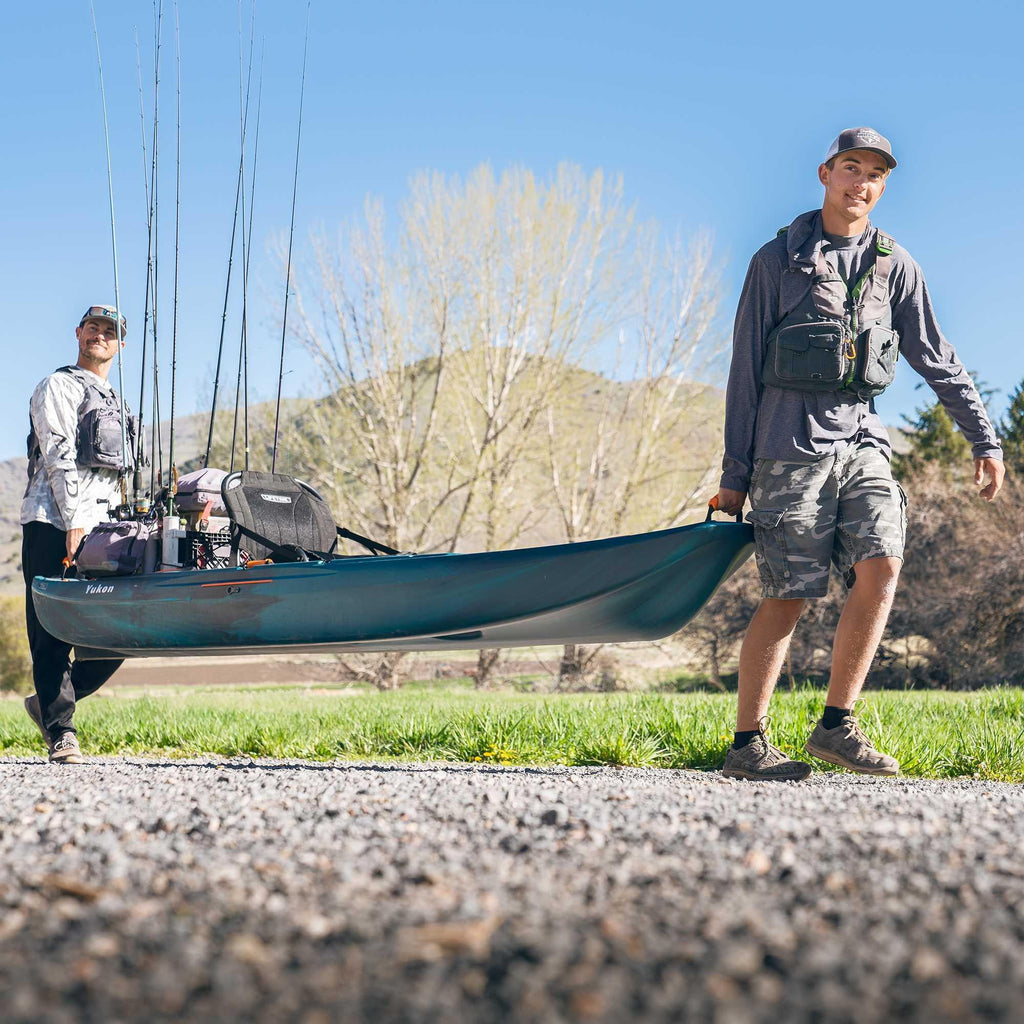 Lifetime Yukon Angler 11 ft. 6 in. Sit-on-Top Comfort Fishing Kayak, Lightning Fusion (90846)