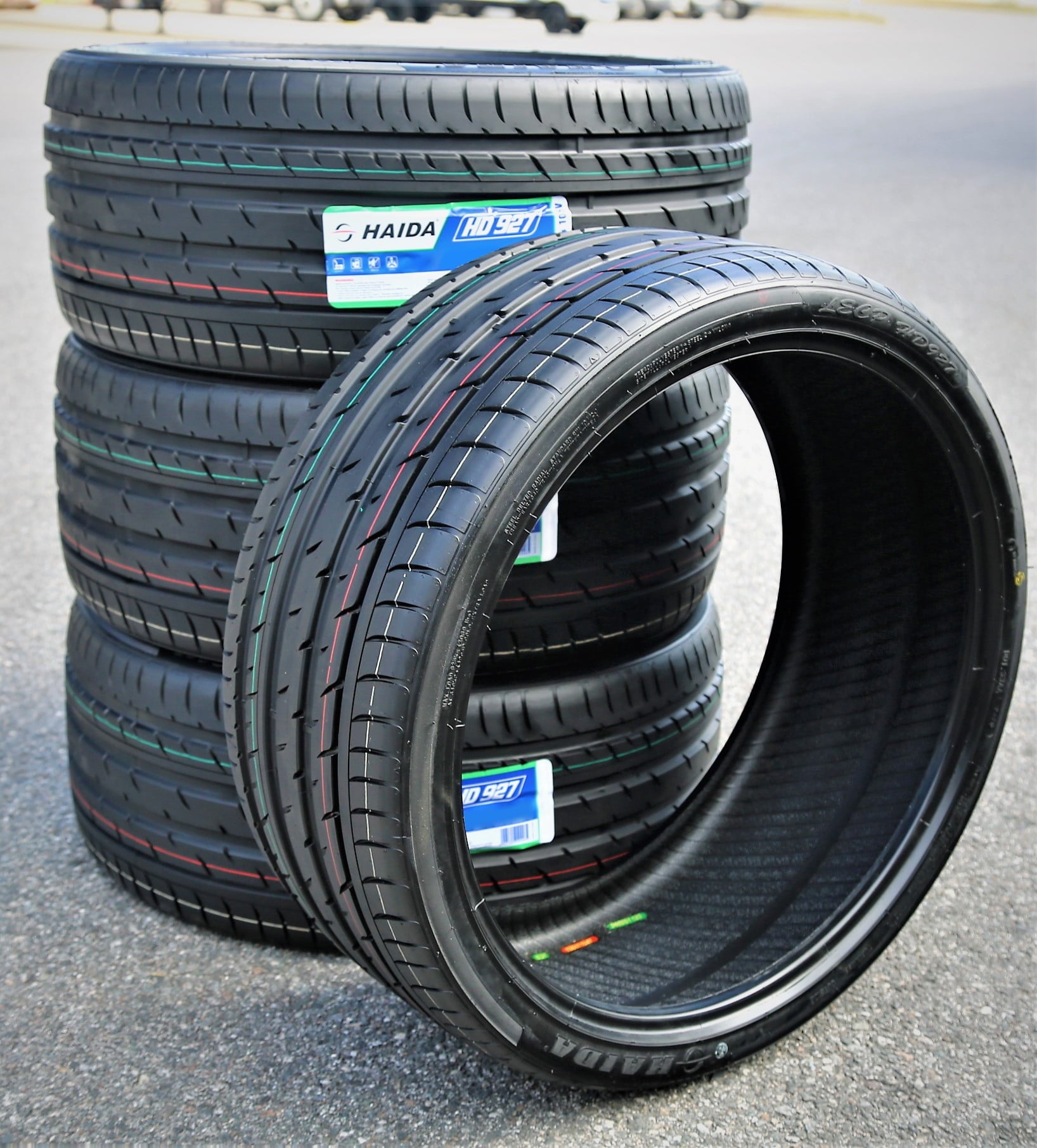 Set of 4 (FOUR) Haida LECP HD927 265/45R21 ZR 104W High Performance Tires Fits: 2021-22 Volkswagen Atlas Execline, 2019-23 Chevrolet Blazer True North
