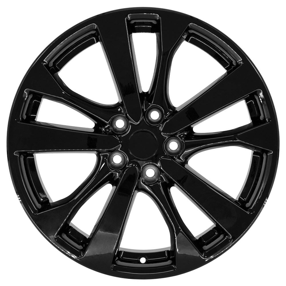OE Wheels NS30 18 Inch Rim Fits Altima Style 5x114.3 18x7.5 Gloss Black - Hollander 62720 (1)