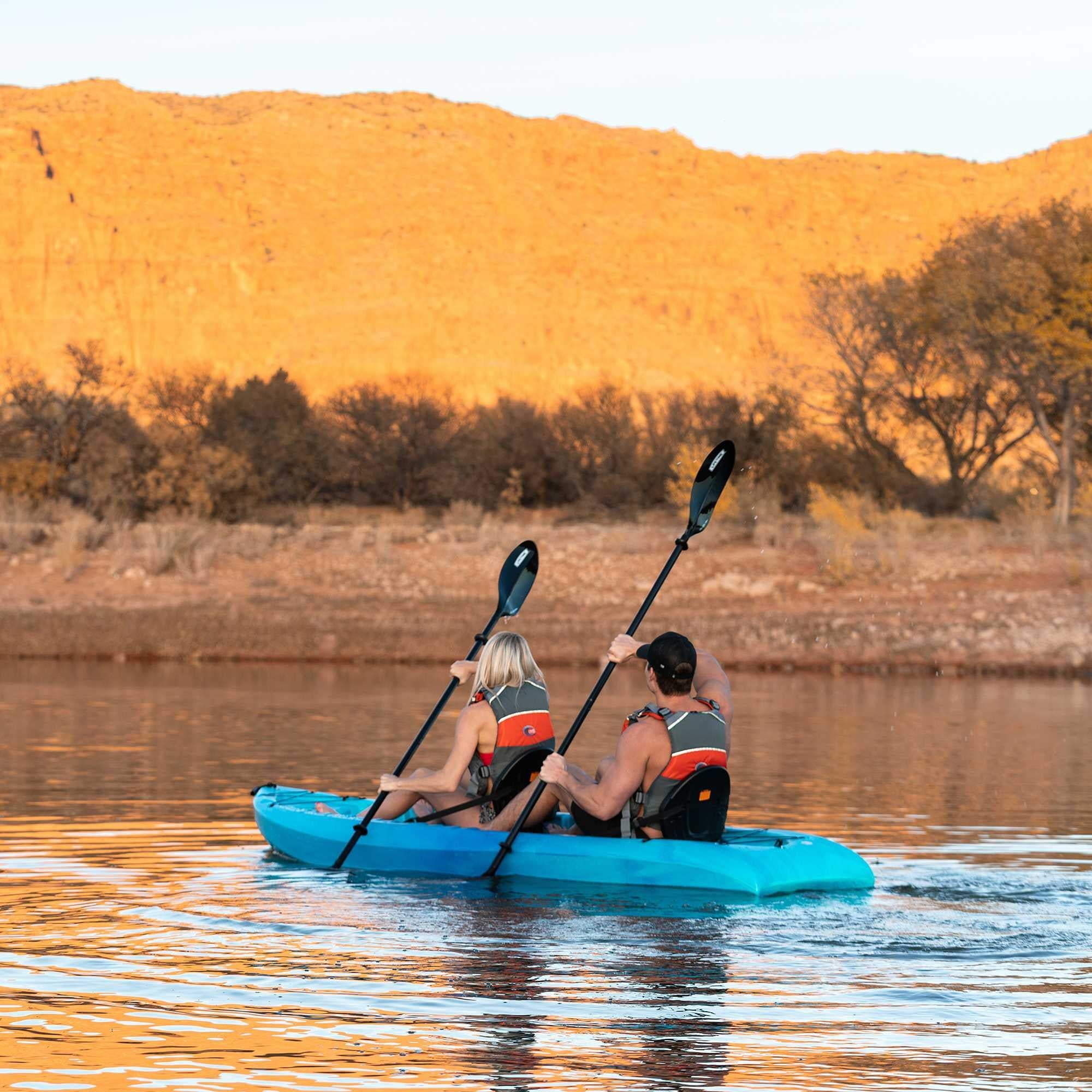 Lifetime Envoy 10.5 ft Sit-On-Top Tandem Kayak with Paddles, Sky Fusion (91192)