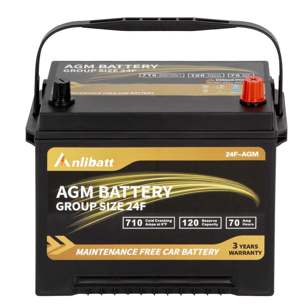 Anlibatt Platinum AGM Group 49 Battery, 12 Volt Rechargeable Automotive Batteries for Car, H8 900CCA 95Ah 160RC