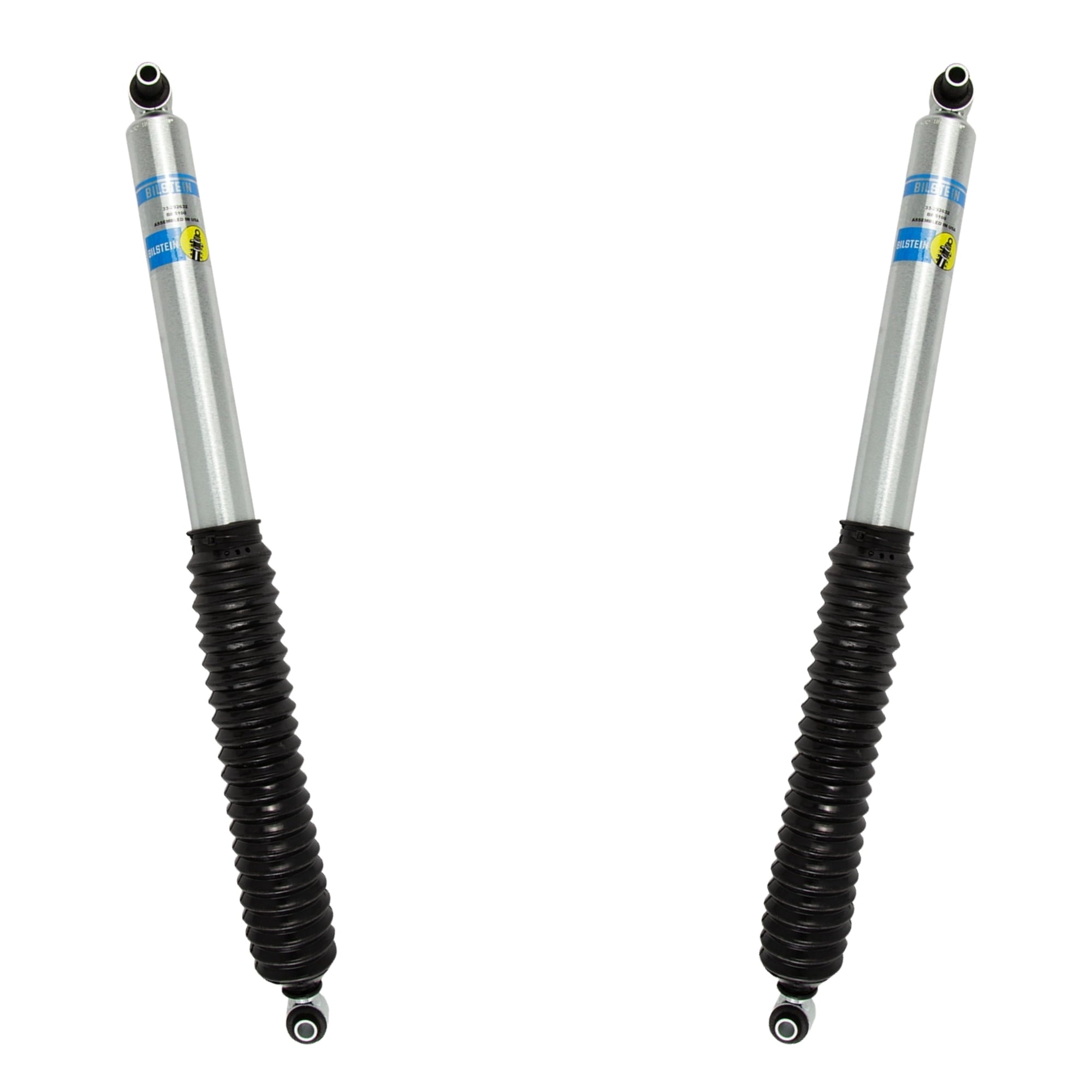 Bilstein Set of Front and Rear B8 5100 Series Shocks with Steering Stabilizer Compatible with 2020-2025 Wrangler with 2-3 Rear Lift