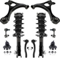 Detroit Axle - Front Struts Kit for 2006-2011 Honda Civic 2 Struts with Coil Spring 2 Outer Tie Rods 2 Lower Control Arms 2 Lower Ball Joints 2 Sway Bars 2007 2008 2009 2010 Replacement Suspension Kit