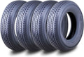 Free Country ST 205/75R15 8 Ply /Load Range D w/Scuff Guard Trailer Tires, Set of 4