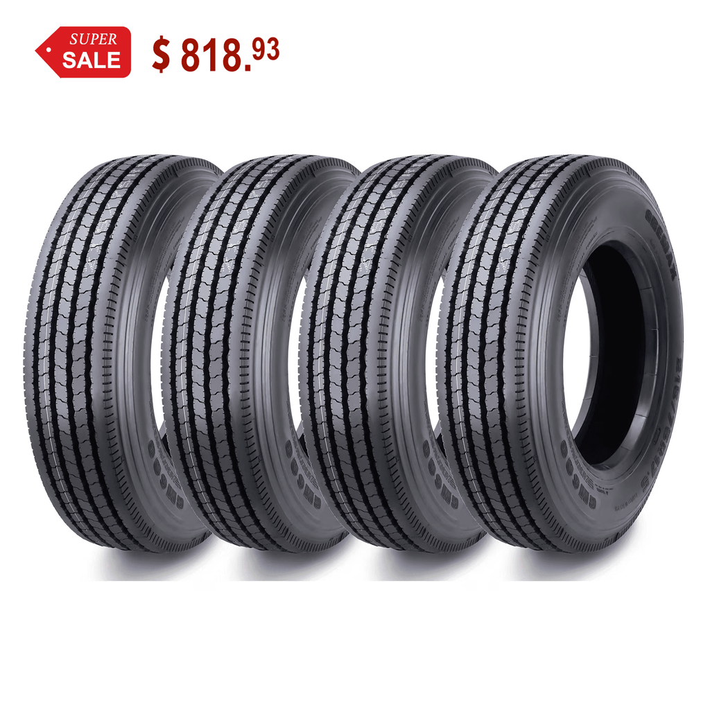 Gremax Heavy Duty All Steel ST 225/75R15 14 Ply 123/1192M 11150 Trailer Tires, Set of 4
