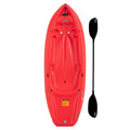 Lifetime Wave 6 ft Youth Sit-On-Top Kayak with Paddle, Fire Red (91401)