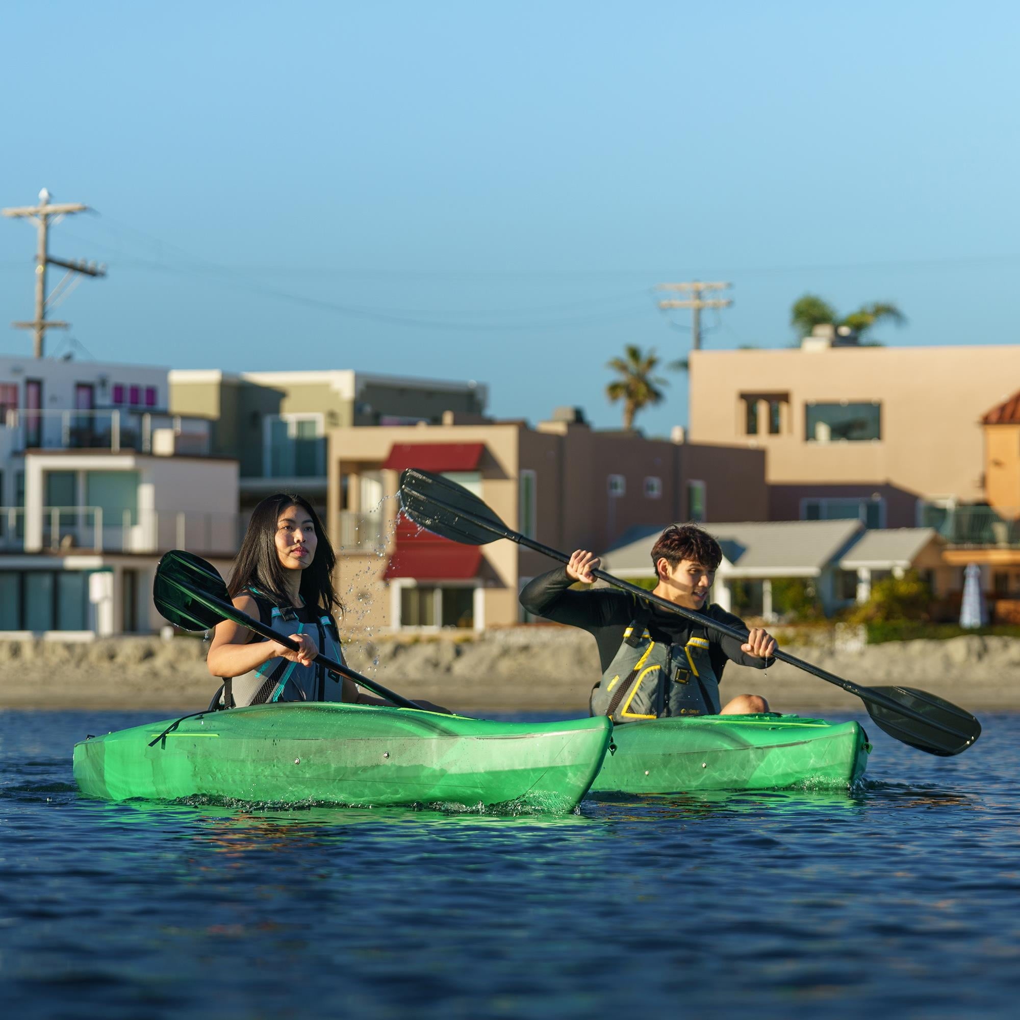 Lifetime Guster 10 ft Sit-Inside Kayak with Paddle, Emerald Fusion (91354)